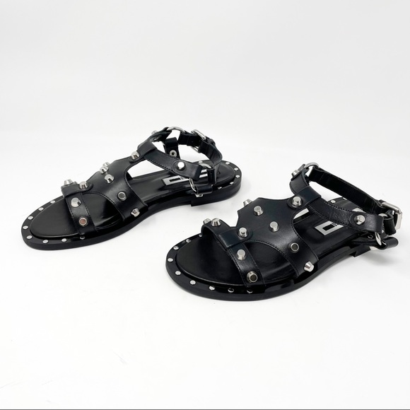 NWT Alexander McQueen McQ Studded Solenie Sandals - Picture 9 of 14